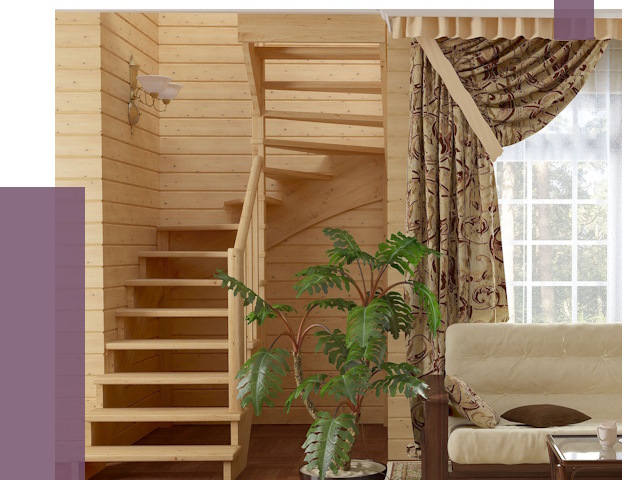 Лестницы для дачи в Сарове от 77331 руб.  | ПРОЛЁТ-Сро