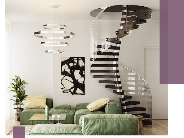 Лестницы для двухуровневой квартиры в Сарове — изготовление и монтаж