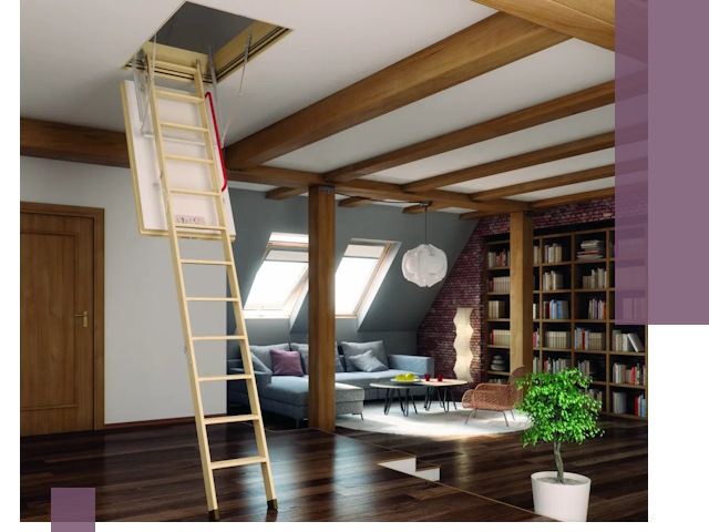 Чердачные лестницы под ключ в Сарове: изготовление и монтаж