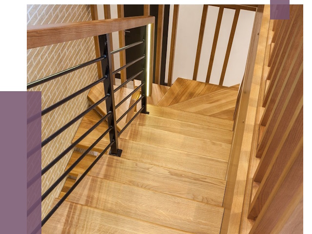 Лестницы из ясеня в Сарове под ключ от 10207 руб. 