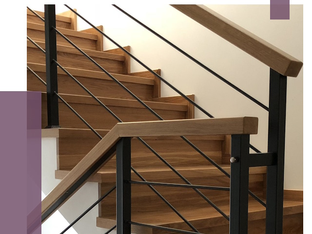 Обшивка металлической лестницы деревом в Сарове от 4426 руб. 