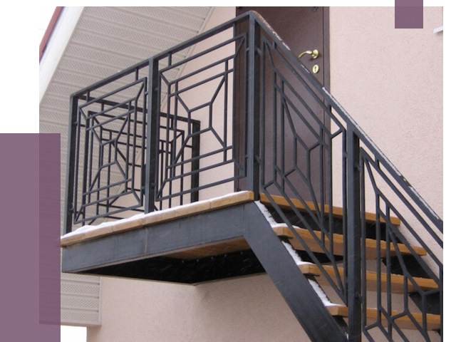 Металлические перила в Сарове от 4374 руб.  | ПРОЛЁТ-Сро