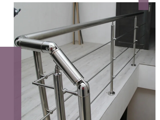 Перила из нержавеющей стали в Сарове от 9165 руб. под ключ | ПРОЛЁТ-Сро