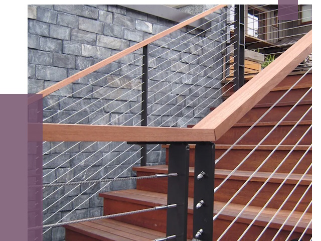 Тросовые перила под ключ в Сарове от 7915 руб. 