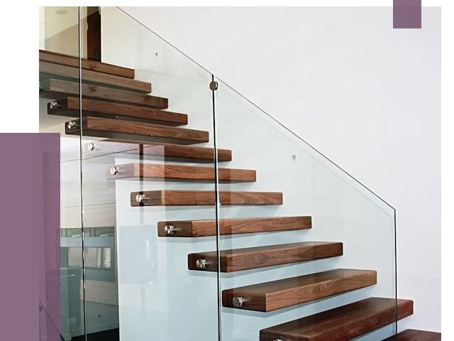 Стеклянные перила для лестницы в Сарове от 15102 руб.