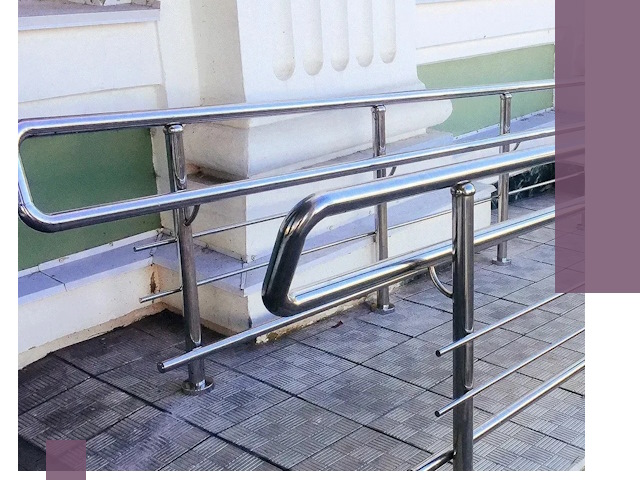 Ограждения пандусов из металла и нержавейки в Сарове