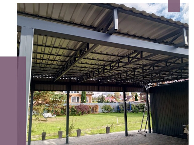 Монтаж навесов в Сарове от 7499 руб. — установка навеса | ПРОЛЁТ-Сро