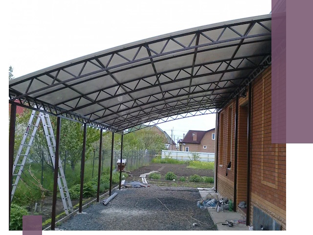 Профессиональный монтаж навесов под ключ в Сарове