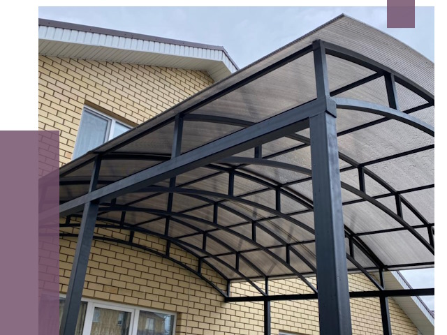 Монтаж козырьков в Сарове от 11717 руб. | ПРОЛЁТ-Сро