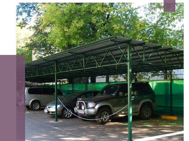 Навесы для парковки в Сарове от 81758 руб. заказать | ПРОЛЁТ-Сро