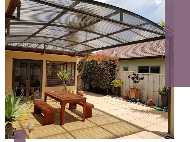 Навесы во двор под ключ в Сарове — изготовление и монтаж