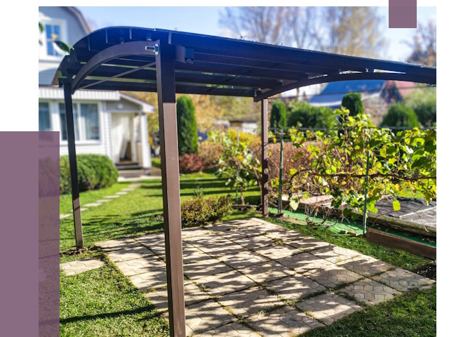 Навесы для дачи в Сарове от 12967 руб. под ключ — ПРОЛЁТ-Сро