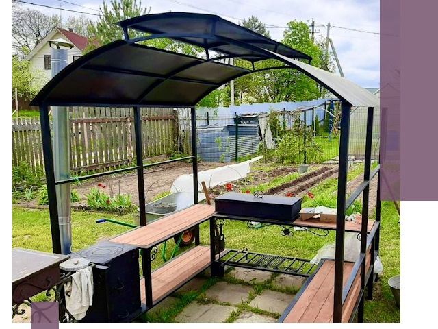 Навесы для барбекю в Сарове: изготовление, монтаж и демонтаж