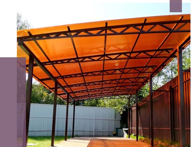 Односкатные навесы под ключ в Сарове от 13383 руб. 