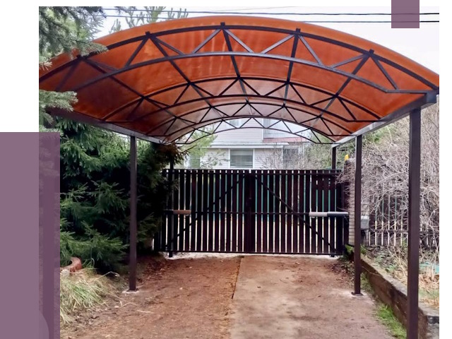 Арочные навесы в Сарове от 12967 руб. — изготовление и монтаж | ПРОЛЁТ-Сро