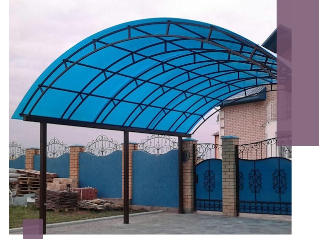 Арочные навесы под ключ в Сарове — изготовление и монтаж