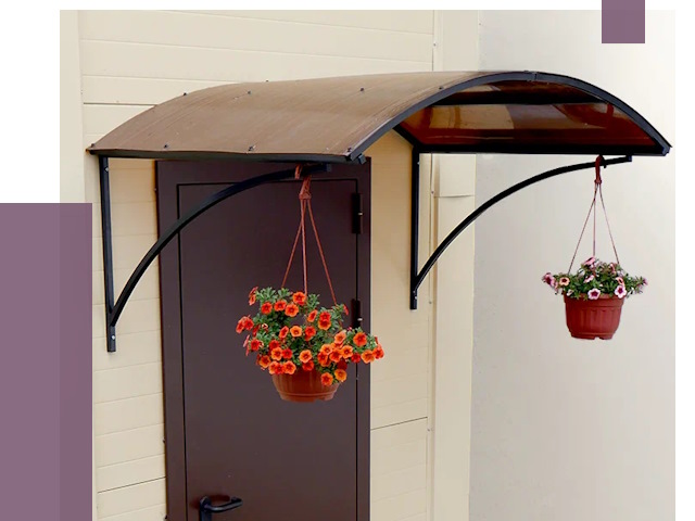 Козырьки над входом в Сарове от 15102 руб.  | ПРОЛЁТ-Сро