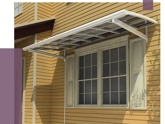 Козырьки над окнами в Сарове от 7759 руб. — монтаж, покупки | ПРОЛЁТ-Сро