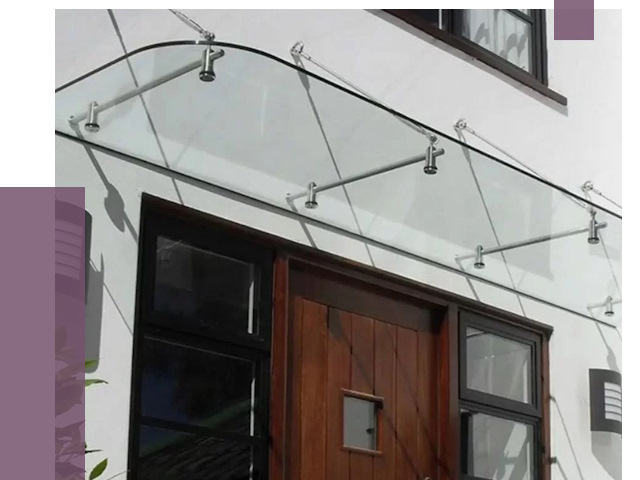 Стеклянные козырьки в Сарове от 19268 руб. | ПРОЛЁТ-Сро