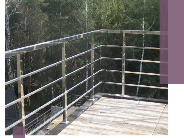 Парапеты из нержавеющей стали в Сарове — изготовление и монтаж