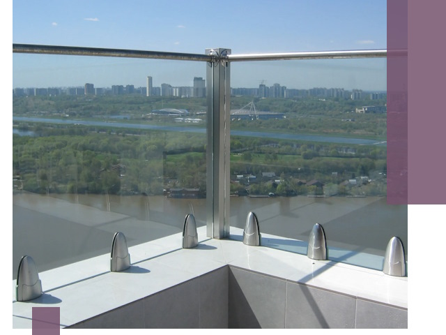 Стеклянные парапеты премиум класса в Сарове для домов и бизнесов