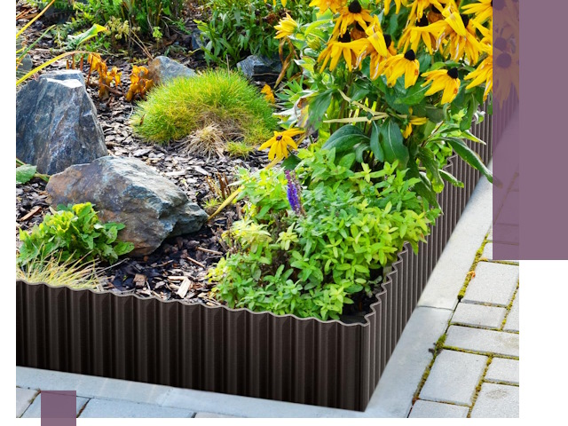 Металлические бордюры для клумб в Сарове — производство и монтаж